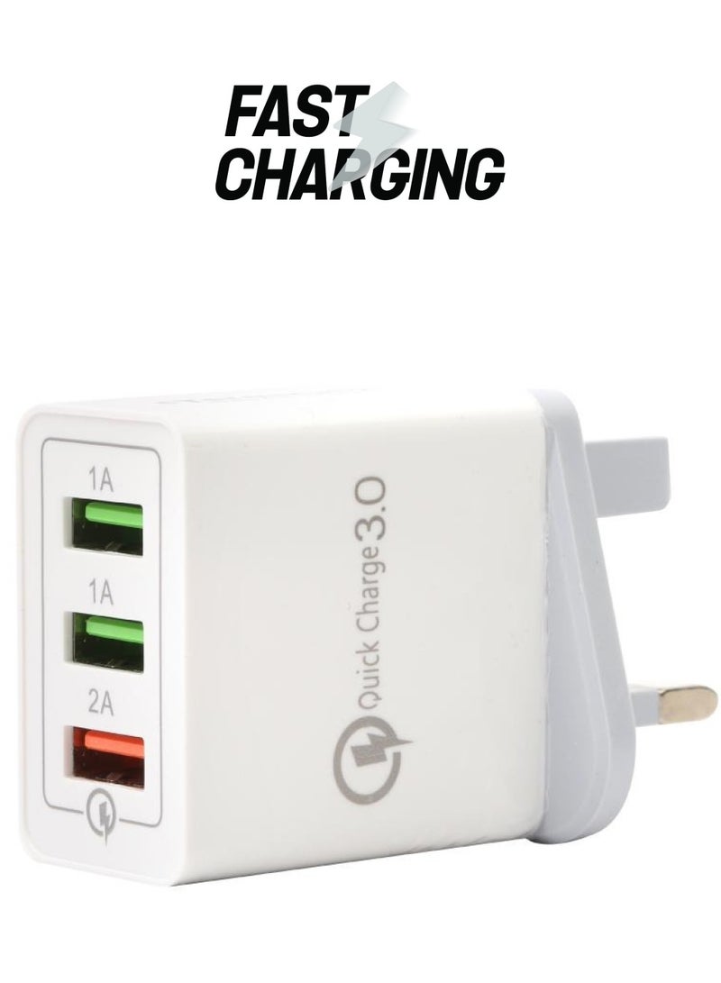 Terminator 13A Fast Charger with 3 USB (Qualcomm 3.0) - Image 1