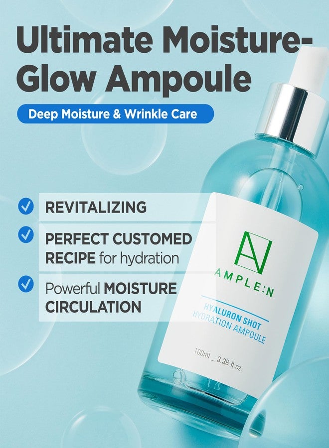 CORÉANA AMPLE:N Hyaluron Shot Hydration Serum - Korean Plumping Face Serum with Hyaluronic Acid and Xylitol - Ultra Hydrating Moisturizer to Reduce Wrinkles and Restore Vitality and Glow, 1.01 fl.oz. - Image 2