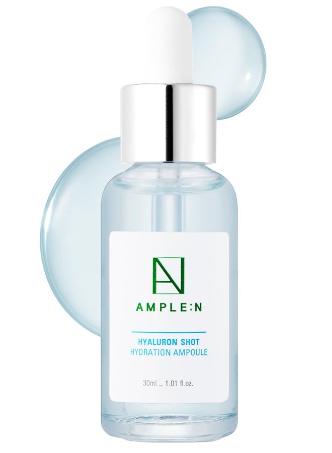 CORÉANA AMPLE:N Hyaluron Shot Hydration Serum - Korean Plumping Face Serum with Hyaluronic Acid and Xylitol - Ultra Hydrating Moisturizer to Reduce Wrinkles and Restore Vitality and Glow, 1.01 fl.oz. - Image 1