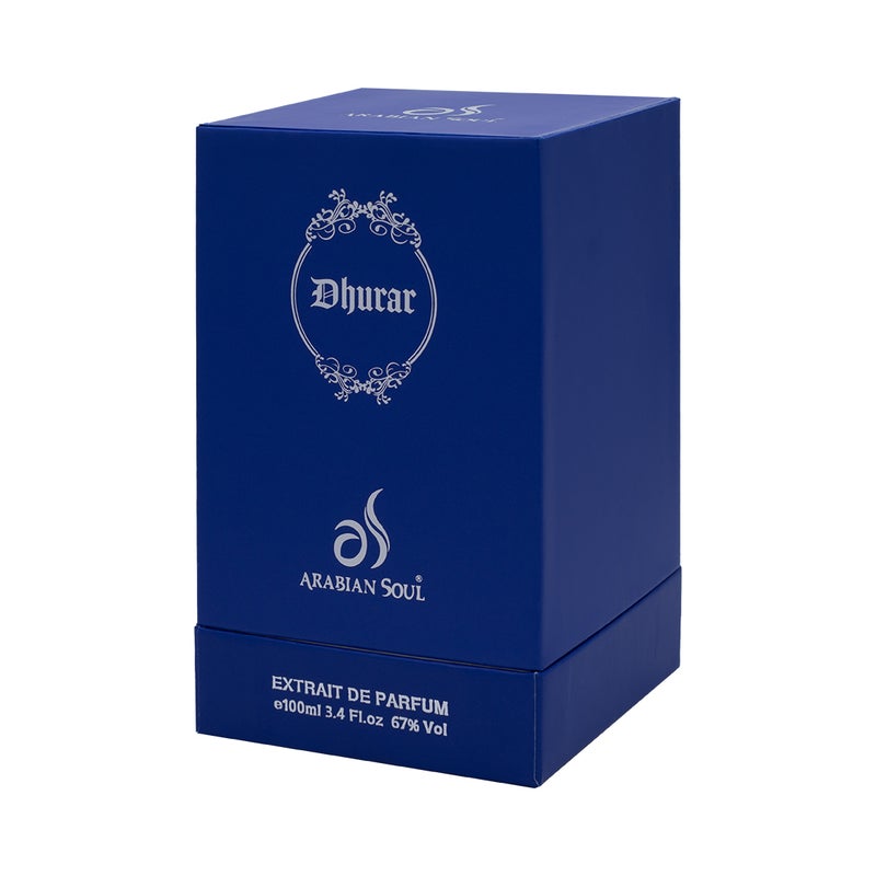 Arabian Soul Dhurar Perfume 100ml for Unisex | Luxury Oriental Amber Fragrance with Saffron, Lily of the Valley, Tobacco, Vanilla & Leather | Long Lasting Scent - Image 4