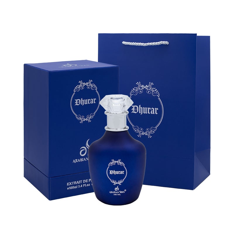 Arabian Soul Dhurar Perfume 100ml for Unisex | Luxury Oriental Amber Fragrance with Saffron, Lily of the Valley, Tobacco, Vanilla & Leather | Long Lasting Scent - Image 2
