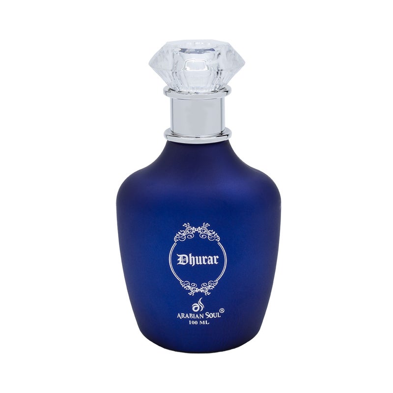Arabian Soul Dhurar Perfume 100ml for Unisex | Luxury Oriental Amber Fragrance with Saffron, Lily of the Valley, Tobacco, Vanilla & Leather | Long Lasting Scent - Image 1