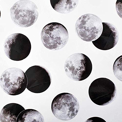 Doraking Mini Size Scrapbooks Stickers Decals, Doraking DIY Decoration Moon Phase 45PCS Stickers for Laptop Scrapbook Suitcase Notebooks Album (Moon Phase) - Image 2