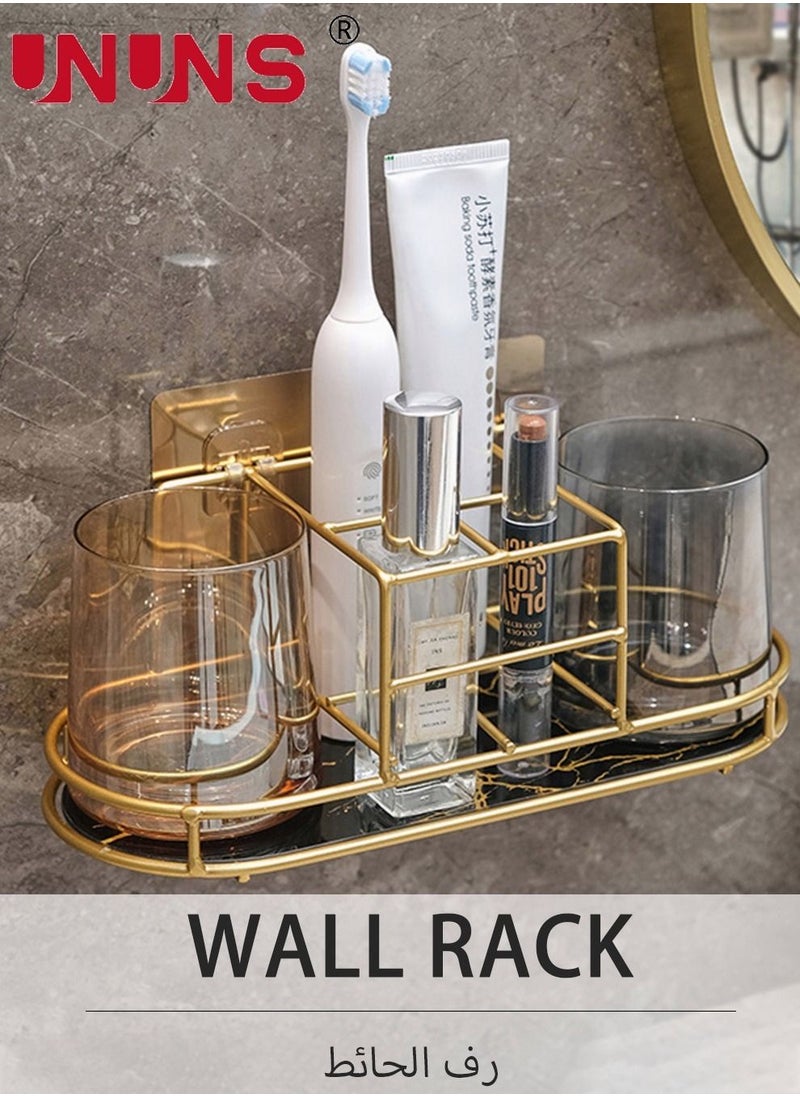 UNUNS - Toothbrush Holder For Bathroom,5 Slots Bathroom Accessories Organizer With Cup Position,Removable Base Plate,Toothbrush Holder Bathroom - Image 1