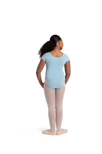 Capezio Big Girls Classic Short Sleeve LeotardLight BlueM 810 - Image 3