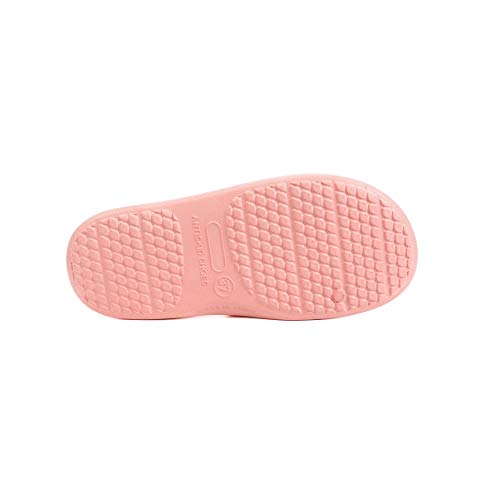 FUNKYMONKEY Womens Bathroom Shower Slippers Indoor Home Beach Non Slip Sandal (7 M US, Pink) - Image 5
