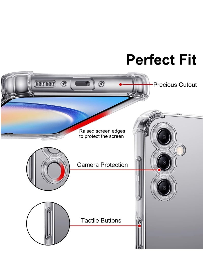 MIGOFAST Samsung Galaxy A05s Clear Transparent Case Soft Flexible Silicone Back Cover Anti Drop Shockproof Case with Reinforced edge Bumper Corner - Image 2
