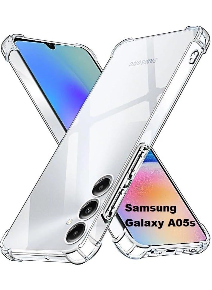 MIGOFAST Samsung Galaxy A05s Clear Transparent Case Soft Flexible Silicone Back Cover Anti Drop Shockproof Case with Reinforced edge Bumper Corner - Image 4