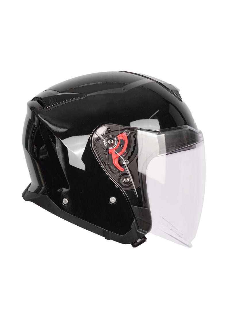 SMK Open Face Motorcycle Helmet with Retractable Sun Visor - 70020 - Image 1
