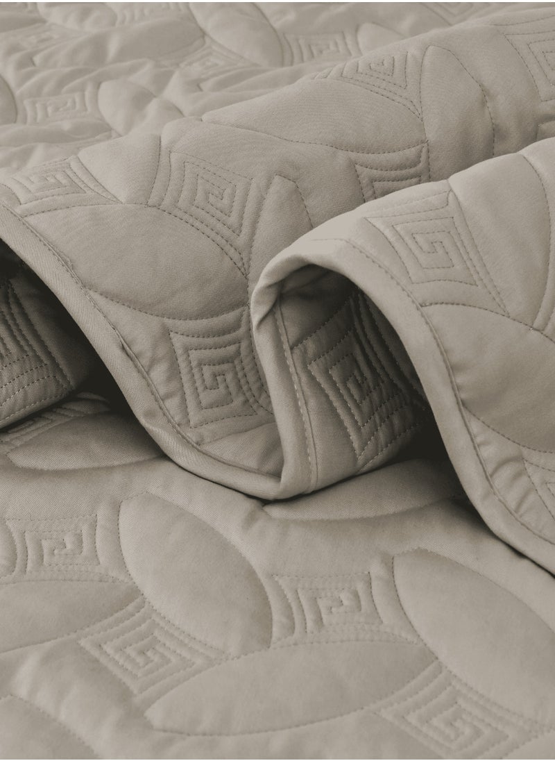Master Home Textile - 3Piece Microfiber Bedspread Set Fits 120 x 200 cm Single Size Bed Single Size Compressed Comforter Set Elmira Series - Image 1