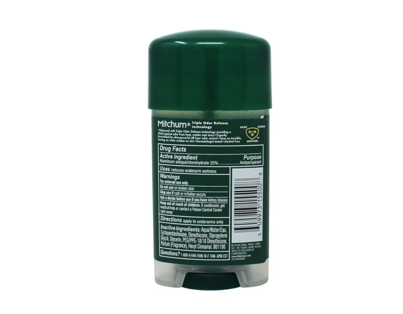 Mitchum Deodorant Mens Gel Unscented 2.25oz (2 Pack) - Image 3