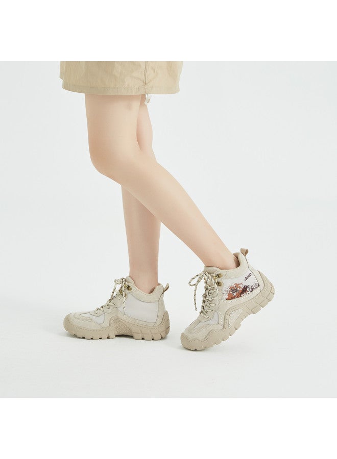 Jeep Women's Shoes 23 Autumn Collection - Trendy Combat Boots, Comfortable Platform Work Boots, Vintage Style Women's Boots - Image 4