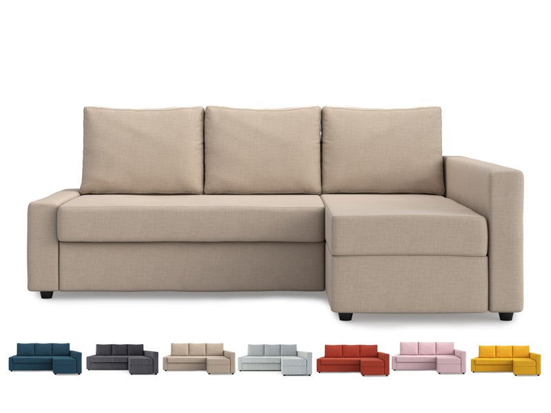 MASTERS OF COVERS MASTERS OF COVERS Snug Fit Friheten Slipcover for The IKEA Friheten with Chaise Corner Cover Sofa Bed Cover Sectional Slipcover Replacement Light KhakiCover OnlyNot Sofa 