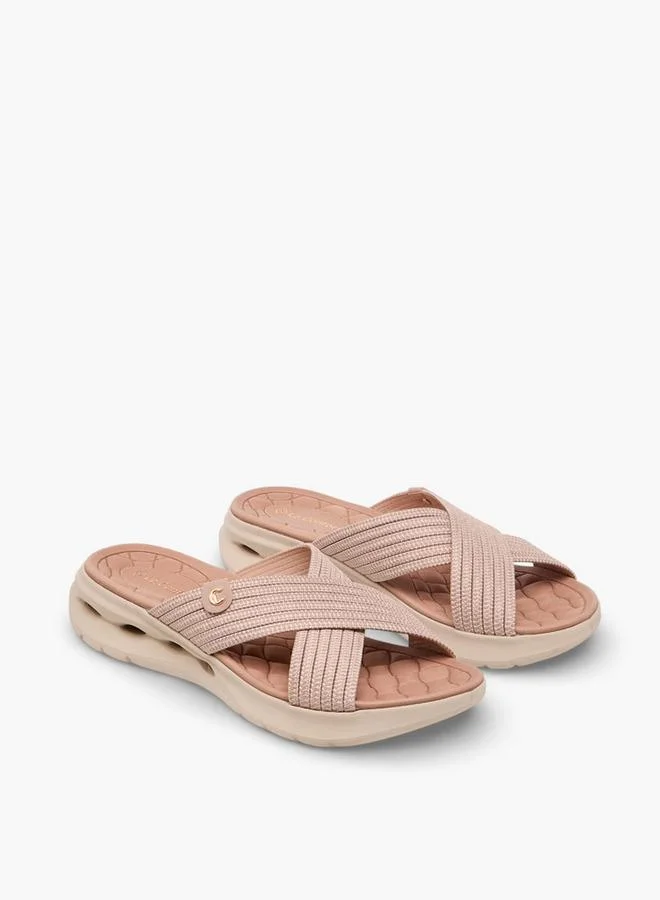 لو كونفورت Women Cross Strap Comfort Sandals