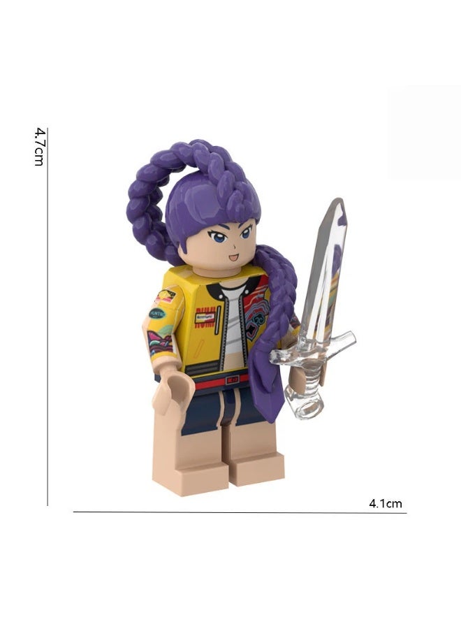 KPop Demon Hunters Building Blocks Rumi Mira Zoey Assembled Model Dolls as gifts for family and friends - Image 2