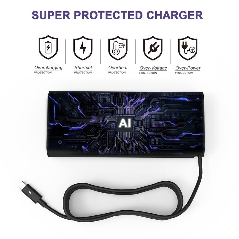 PIOEVTKA محول شاحن لابتوب USB C Type C بقوة 130W متوافق مع Dell XPS 15 2in1 9575 Precision 5530 2in1 5550 5750 3560 3550 3551 Latitude 7410 7310 7210 9410 9510 9575 5420 5520 5510 سلك مزود بالطاقة - Image 2