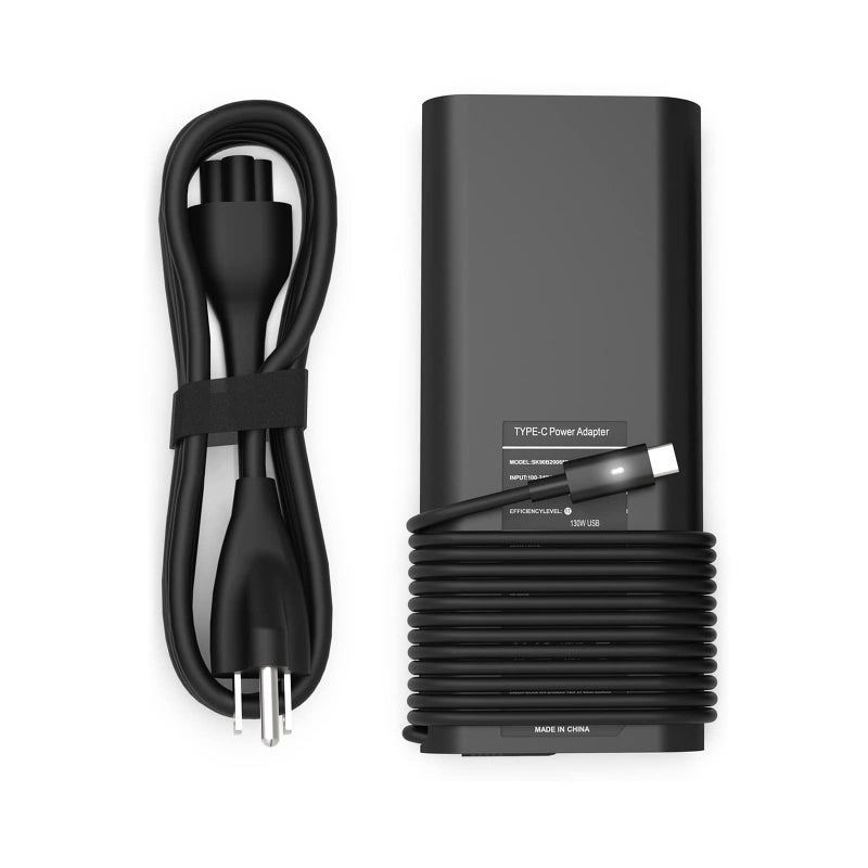PIOEVTKA محول شاحن لابتوب USB C Type C بقوة 130W متوافق مع Dell XPS 15 2in1 9575 Precision 5530 2in1 5550 5750 3560 3550 3551 Latitude 7410 7310 7210 9410 9510 9575 5420 5520 5510 سلك مزود بالطاقة - Image 1
