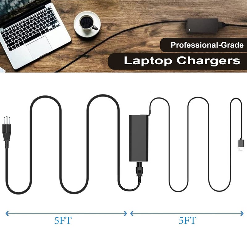 PIOEVTKA محول شاحن لابتوب USB C Type C بقوة 130W متوافق مع Dell XPS 15 2in1 9575 Precision 5530 2in1 5550 5750 3560 3550 3551 Latitude 7410 7310 7210 9410 9510 9575 5420 5520 5510 سلك مزود بالطاقة - Image 5