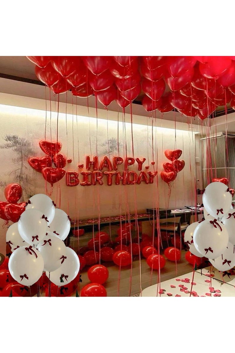 Balloons for Every Occasion – Birthdays, Bridal Showers, Engagements. White balloons with chic black bows – perfect for parties and stylish décor - Image 1