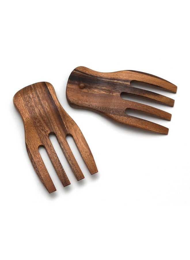 Lipper International Lipper International Acacia Salad Hands, 3.75" x 7" x 1.88", One Pair  - Image 1