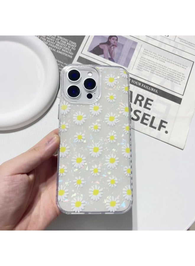 NIBEMINENT Summer Daisies Protective TPU Case Cover For iPhone 14 Pro Clear - Image 1