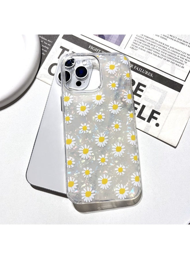 NIBEMINENT Summer Daisies Protective TPU Case Cover For iPhone 14 Pro Clear - Image 2