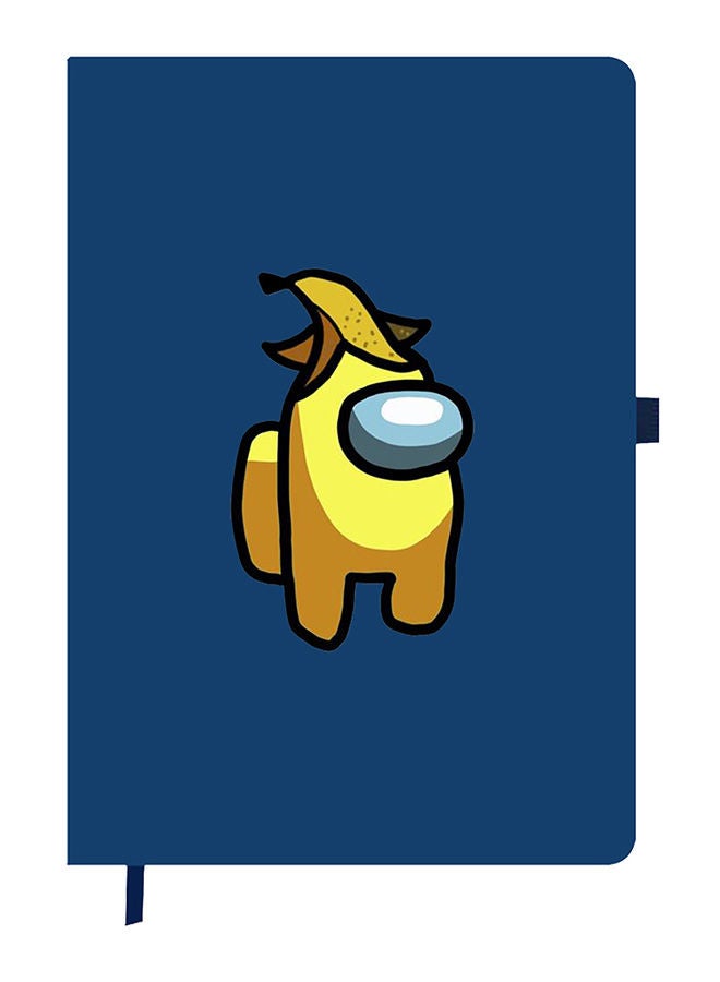 Theodor Designer A5 Thick Blue Hardcover Notebook Among Us Banana - Image 1