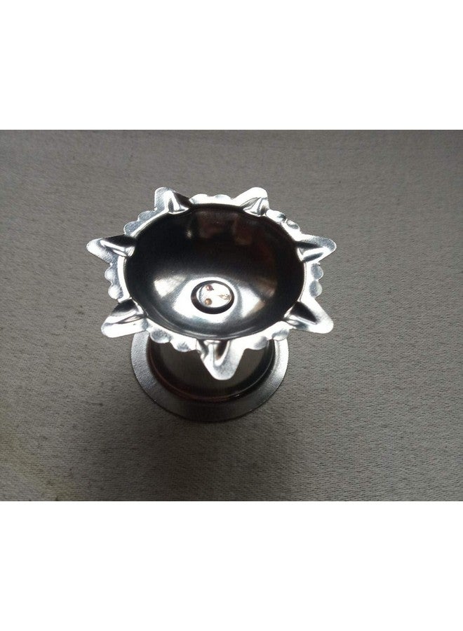 Garden Of Arts Stainless Steel 7 Wicks Diyas Used for Any Hindu Festival Diwali Ganesh Festival Lightening of Home Any Auspicious inaugration for Office Home - Image 1