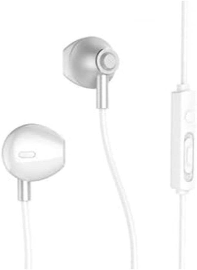REMAX - Remax RM-711 Stereo Wired In-Ear Earphones Noise Cancelling - White - Image 1