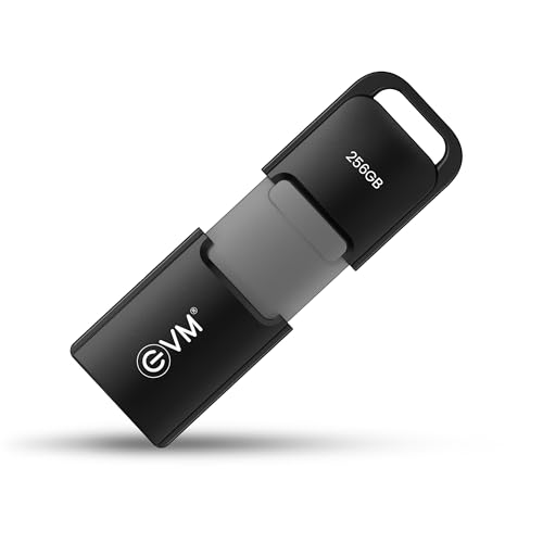 EVM EnX 256GB USB 3.2 Gen 1 Flash Drive | Exceptional 120MB/s Read | Sturdy Premium Metal Body | Convenient Integrated Key Loop | Laptop Desktop Smart TV Car Stereo | 10 Years Warranty (ENX/256GB) - Image 1