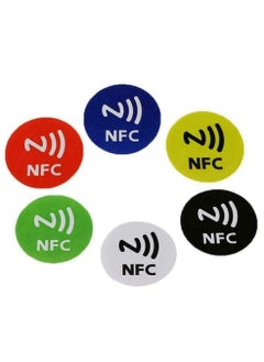 Rubik NFC 213 Tags, Anti Metal Self-adhesive Ntag213 Stickers for iPhone and Android Smartphones and NFC-Enabled Devices, Ntag 213 Support 13.56mhz RFID and NFC IC (Multicolor, 6 Tags)  - Image 4