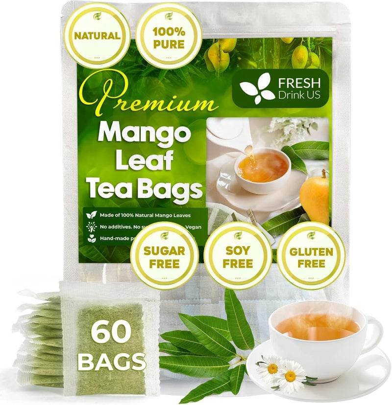 FRESHDRINKUS Premium Mango Leaf Tea Bags - Image 1
