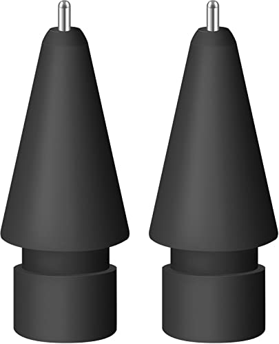 DIGIROOT Upgraded Replacement Tip for Apple Pencil Pro/1st/2nd Gen/USB-C&Logitech Crayon, 0.72mm No Wear Out Fine Point Precise Control Pen Like Nibs for iPad Pro/Air/Mini Pencil-2 Pack - Image 1