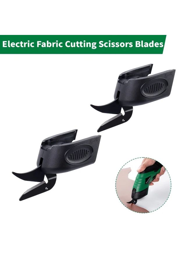 2 Pack Metal Electric Scissors Blades Cordless Power Tool Accessories for Fabric Cutting - Image 1