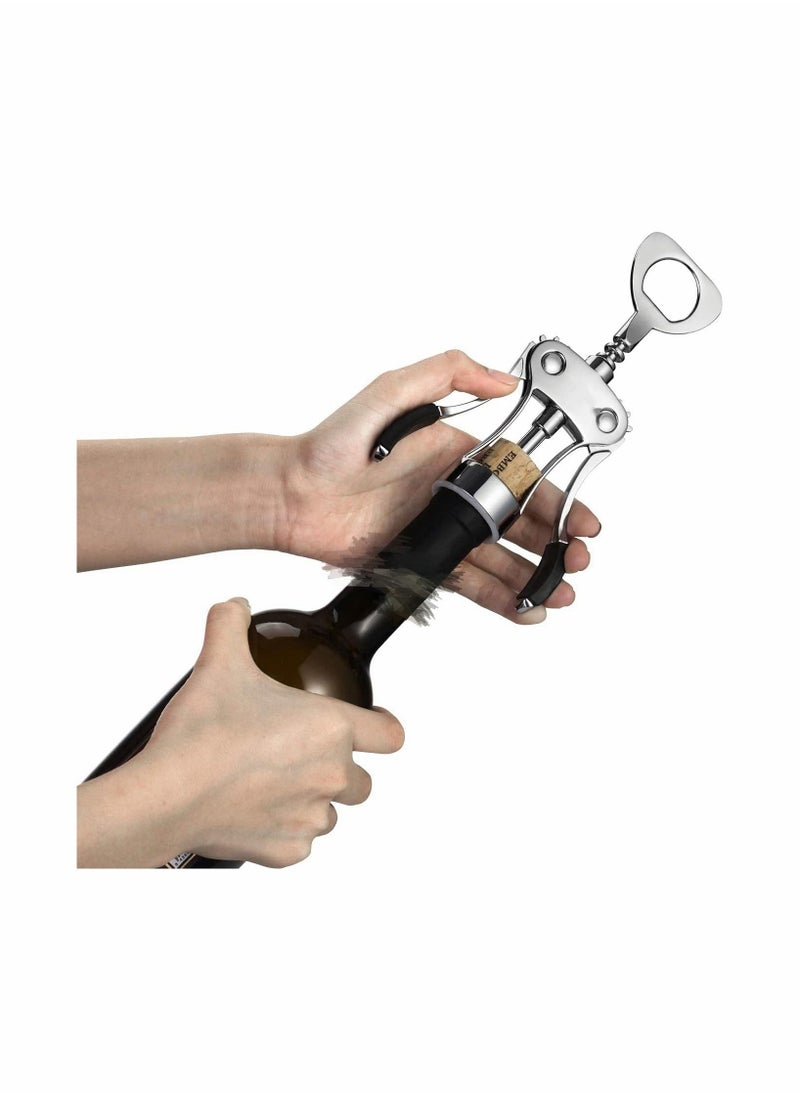SYOSI - Bottle Opener, Zinc Alloy Premium Wing Corkscrew bottle Bottle Opener with Multifunctional Bottles Opener Upgrade - Image 1