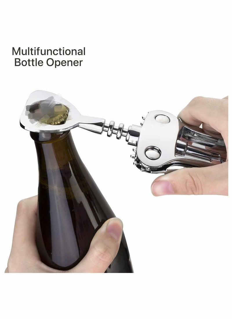 SYOSI - Bottle Opener, Zinc Alloy Premium Wing Corkscrew bottle Bottle Opener with Multifunctional Bottles Opener Upgrade - Image 1