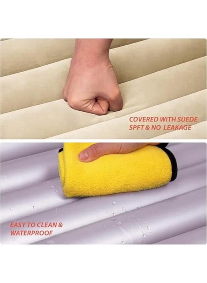 جينيكست مرتبة هوائية للسفر بالسيارة - سرير هوائي قابل للنفخ محمول للسيارات الرياضية متعددة الاستخدامات مع وسادتين هوائيتين للتخييم والسفر والاستخدام في الهواء الطلق - Image 4