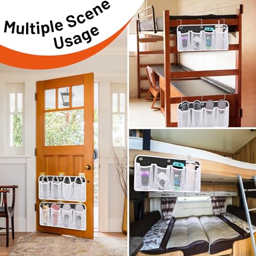 Ofiray-home RV Shoe Storage for Bedside - 4 Pocket Wall Mounted Entryway Shoes Rack, Bed Hanging Pocket Organizer, Bedside Caddy Storage Organizer for Headboards Bunk Beds Dorm Rooms,RV & Camper Essentials - Image 5