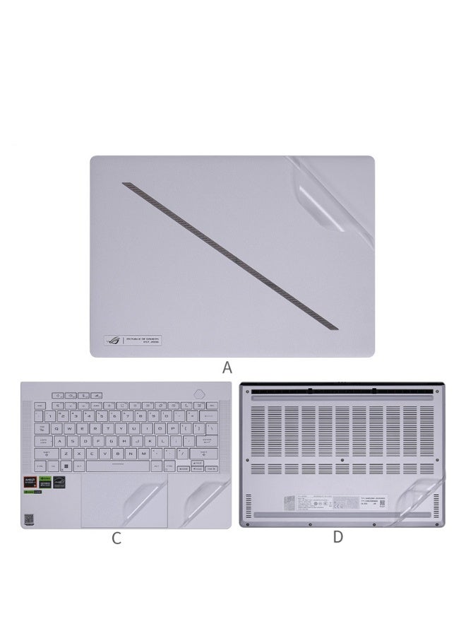 ملصق حماية لابتوب متوافق مع ASUS ROG Zephyrus G16 2024 GU605M مقاس 16 إنش، ملصق مقاوم للخدوش بثلاثة جوانب لفيلم الكمبيوتر المحمول.