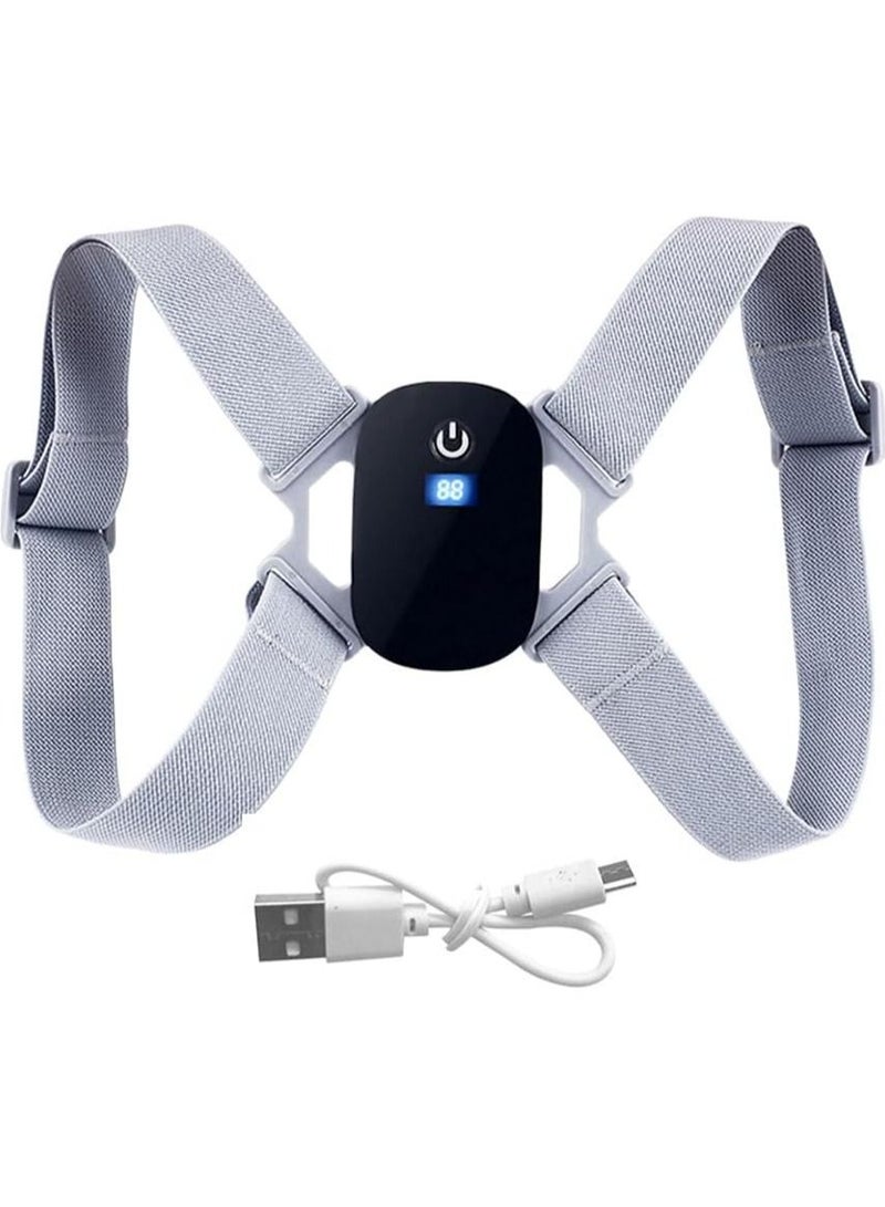 Smart Posture Corrector with Sensor Vibration Reminder for Men and Women, Backmedic Posture Reminder for Teens and Kids, Adjustable Angle and Straps to Help Maintain Correct Posture - Image 1
