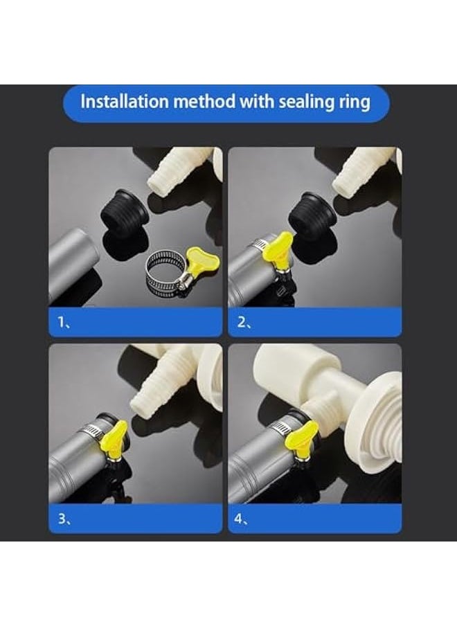 Generic - Y-Shaped Double Outlet Connector for Washing Machines, 3-Way Joint, Sewer and floor drain three-way joint, washing machine drainage pipe dual outlet dual-purpose Y-shaped - Image 1