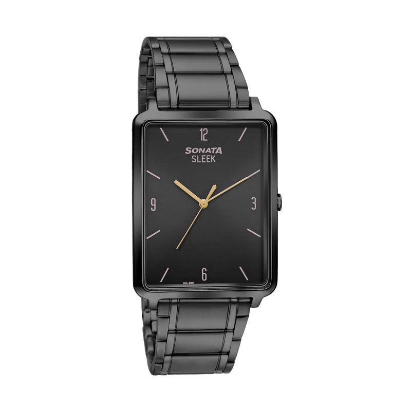 Sonata Quartz Analog Stainless Steel Strap Watch for Men-NS7144NM01 - Image 5