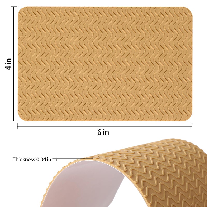 Ashoesert Sole Protector for High Heels, Yellow Shoes Grips on Bottom of Shoes,Shoe Bottom Protectors Anti Slip Grips Self Adhesive Silicone Non Slip Shoe Pads - Image 3