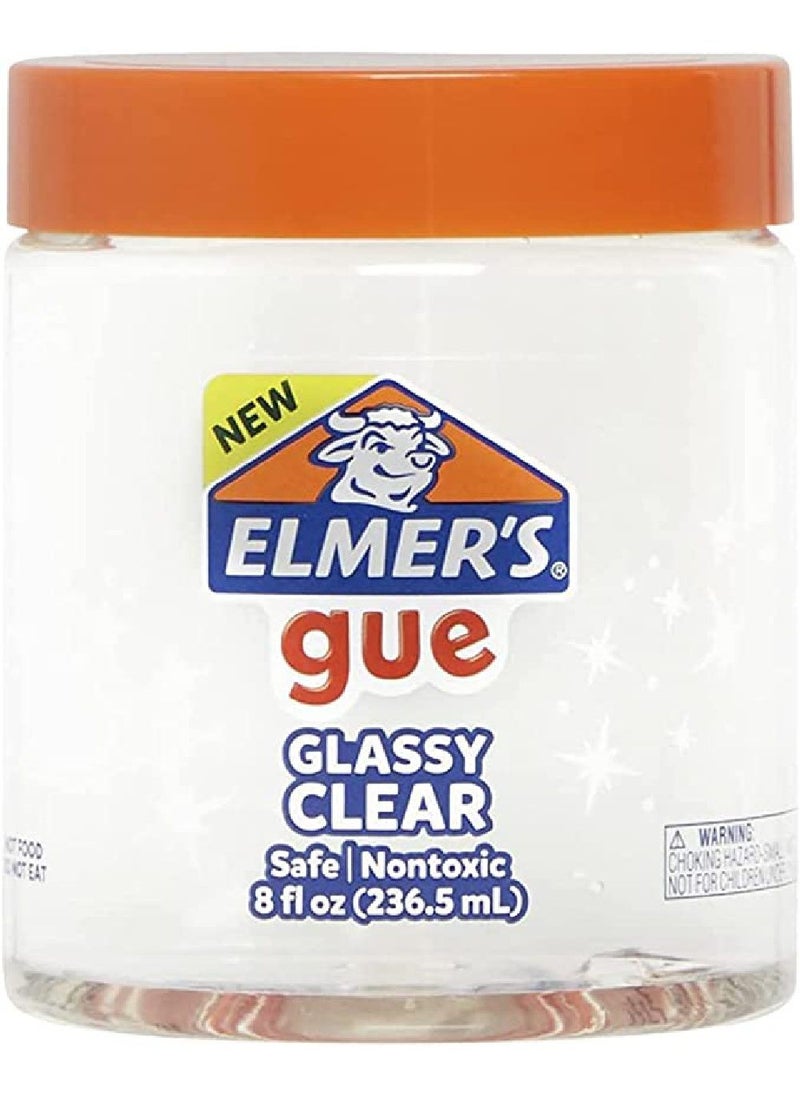 ELMER'S - Elmer's Glassy Clear Premade Slime, Smooth, Stretchy, Non-Toxic, Ready-to-Use Slime for Kids,  236 ml - Image 1