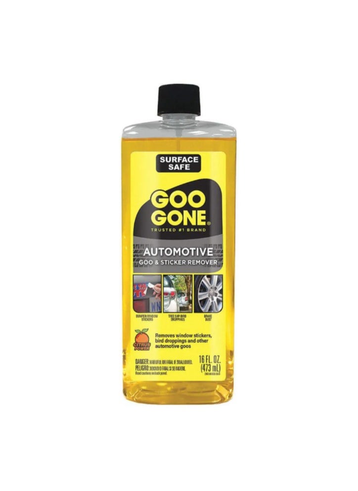Goo Gone Goo Gone Automotive Goo and Sticker Remover 16oz Removes Decal Stickers Bird Droppings and Other Automotive Goos  - Image 1