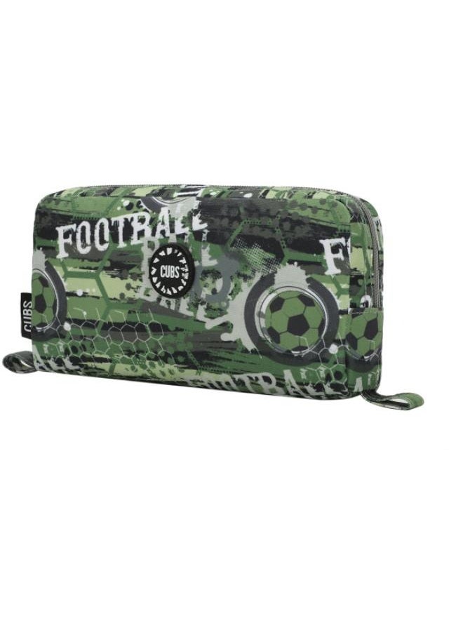CUBS - Senior Army Green Football MultiColor Pencil Case - Image 1