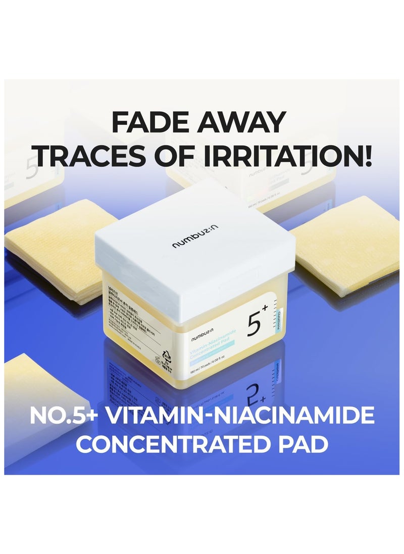 numbuzin Numbuzin No.5 Vitamin-niacinamide Concentrated Pad 180ml (70 Pads)  - Image 2