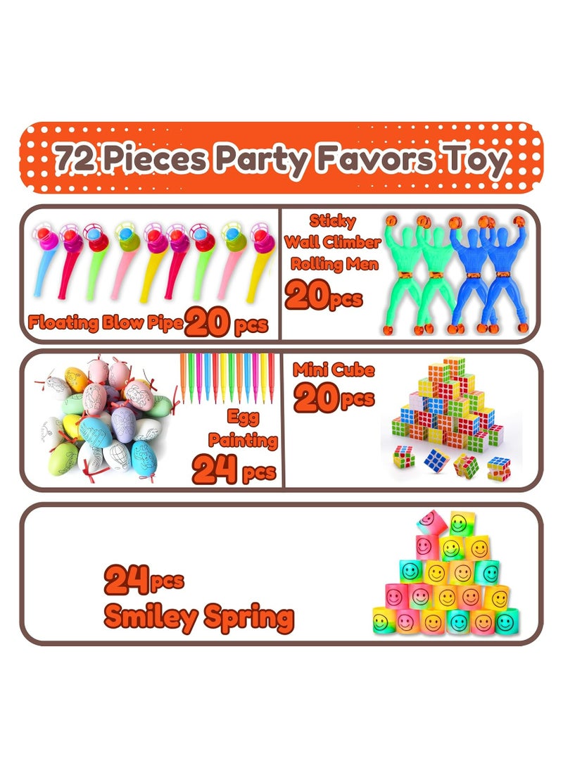 108 PCS Ultimate Kids Party Set – Goodie Bag Fillers, Pinata Toys, Classroom Rewards, Treasure Box Prizes, Birthday Party Favors, Easter DIY Kit with Decorations, Sticky Climbers & Puzzle Toys - Image 2