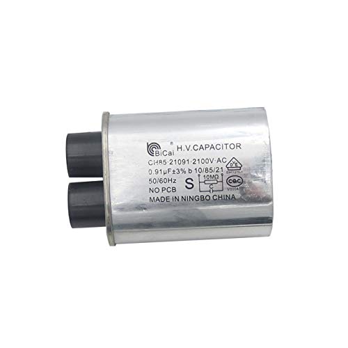 Meter Star CQC Universal Household Microwave HV Capacitor Replacement 2100V 0.91uF MFD Compatible ch85 21091 AC H.V.Capacitor 10/85/21 50/60Hz NO PCB - Image 3