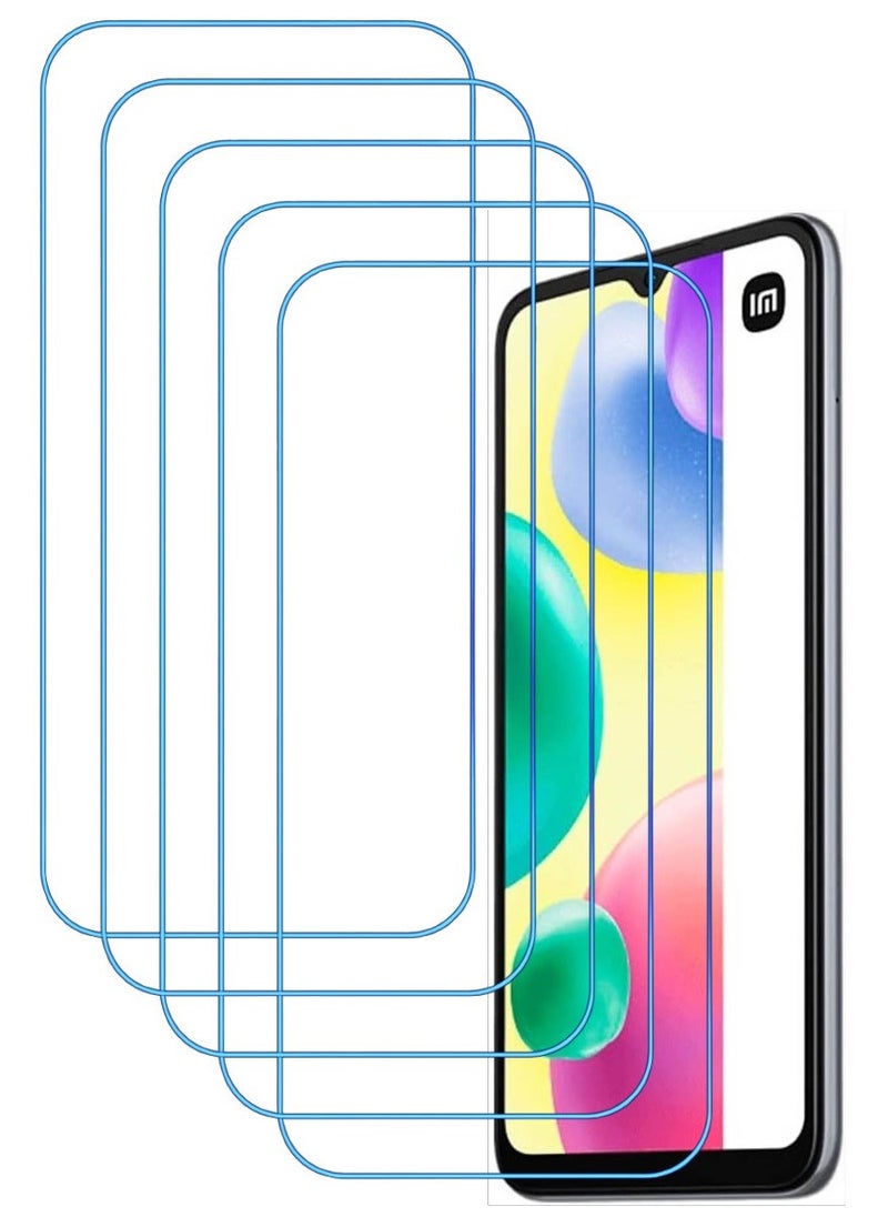 ACLIX 5 Pieces Antistatic ESD Dustproof Premium Quality High Definition Clear Tempered Glass Screen Protector Designed For Xiaomi Redmi 10A - Image 1